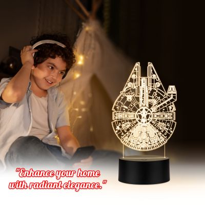 Star Wars Millennium Falcon Design Night Lamp